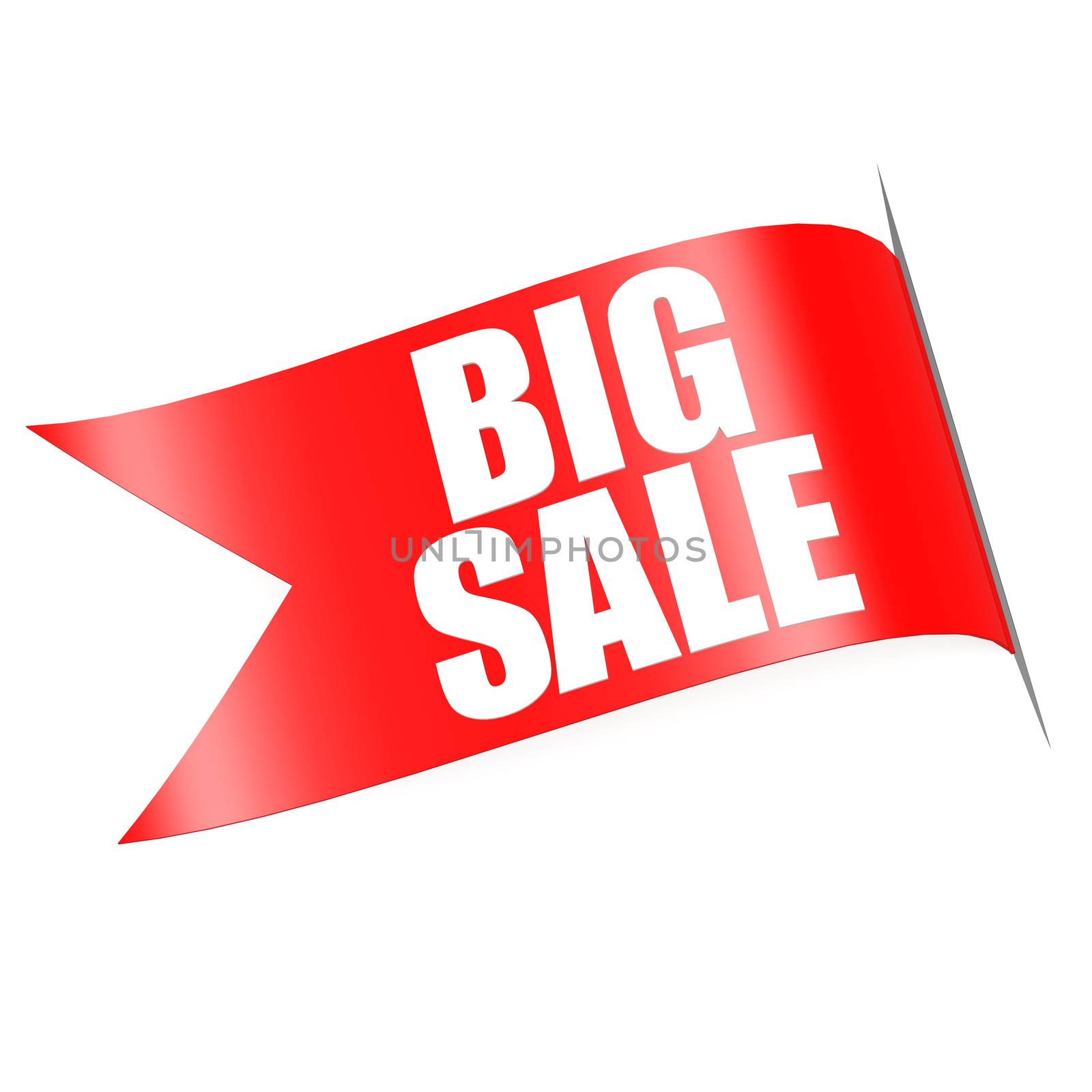Red big sale label by tang90246