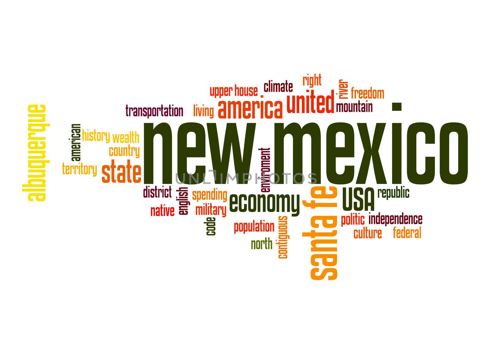 New Mexico word cloud