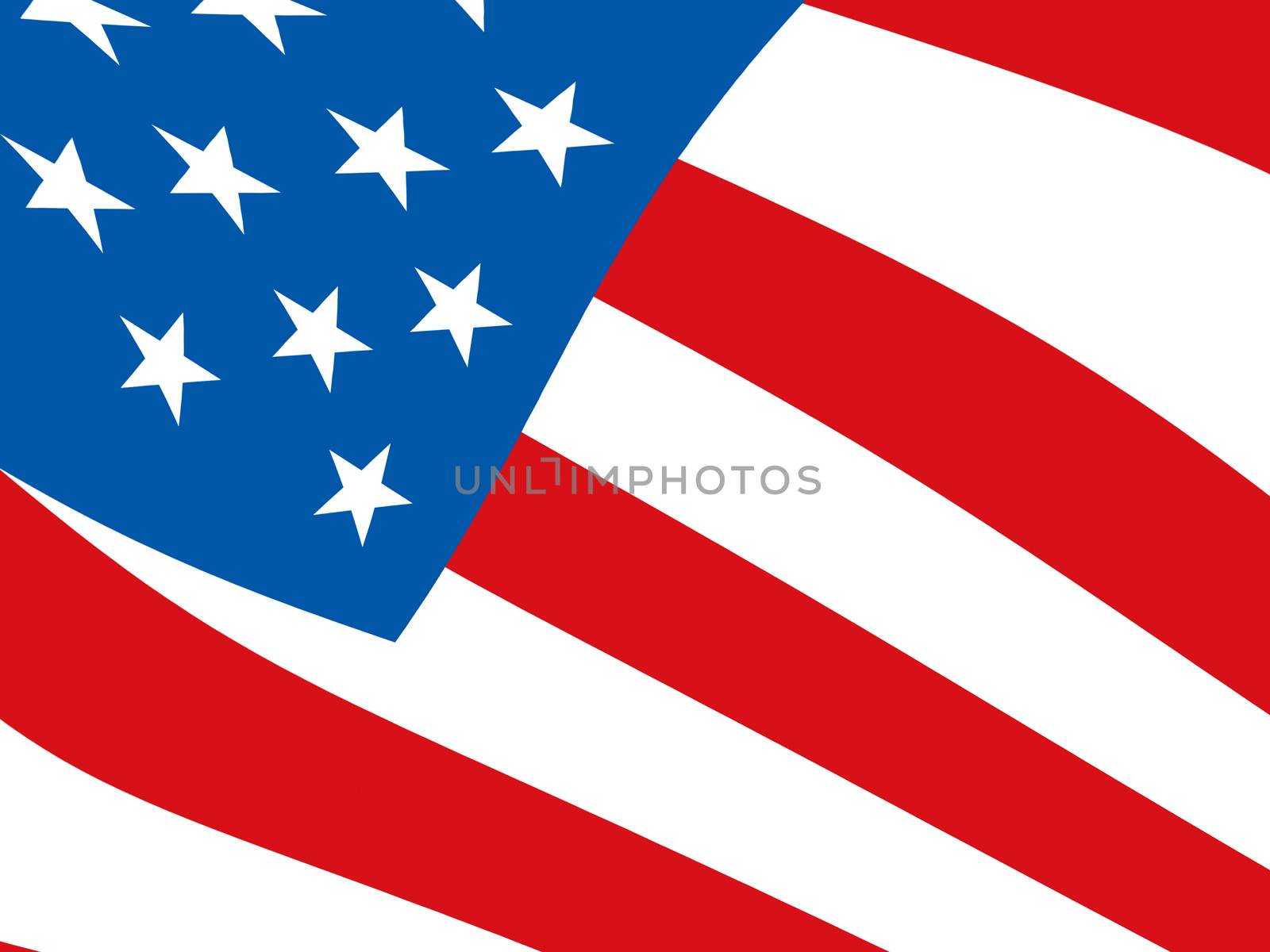 American Flag Background Shows National Independence And Patriot by stuartmiles