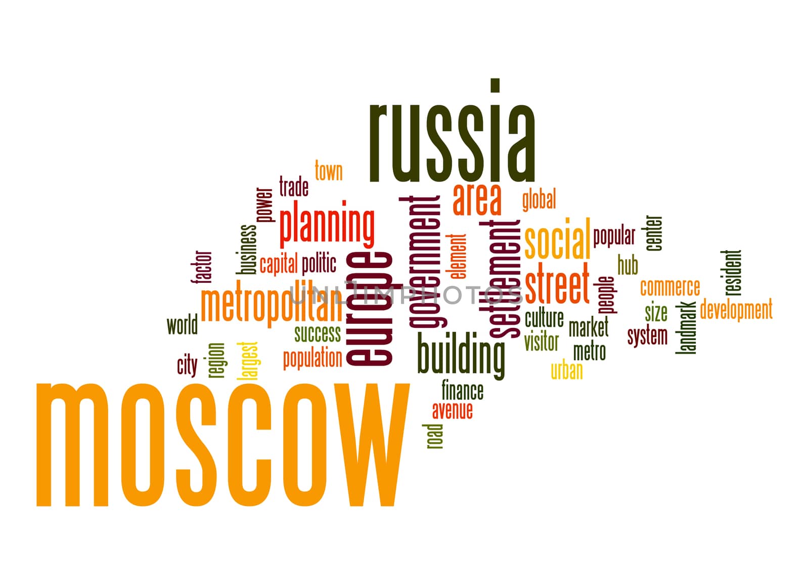 Moscow word cloud