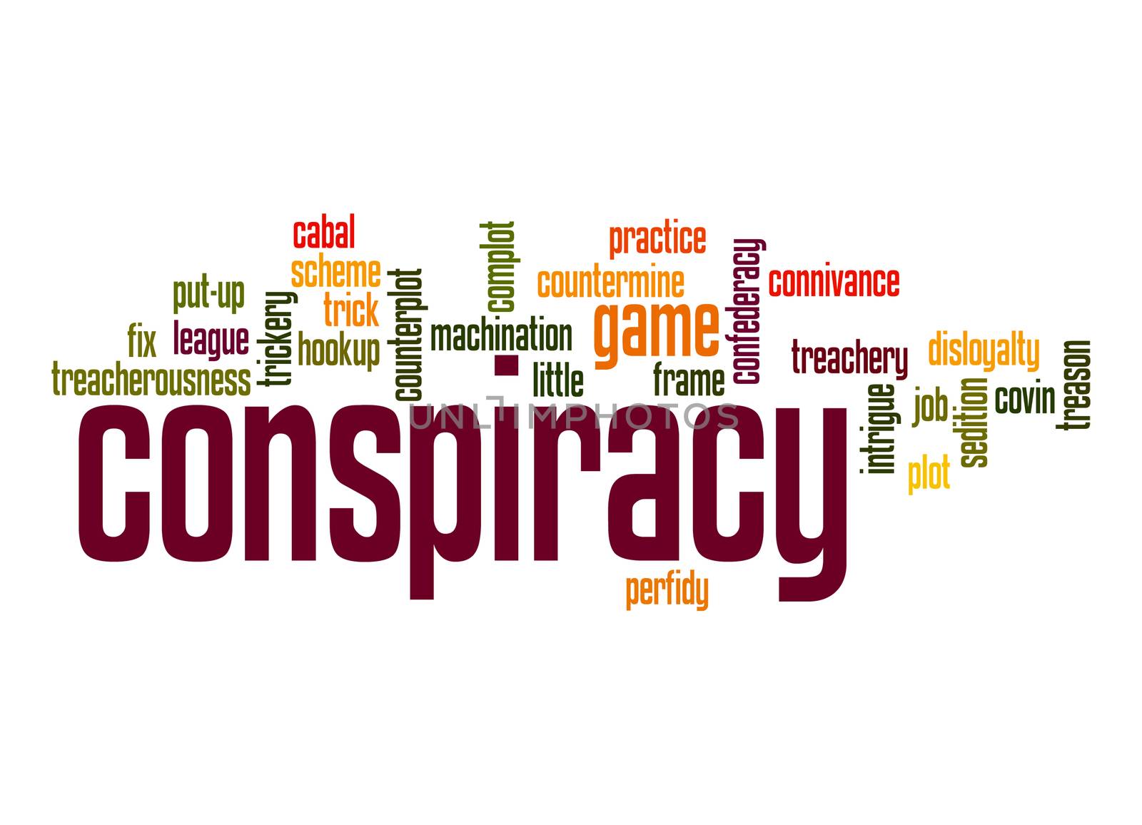 Conspiracy word cloud