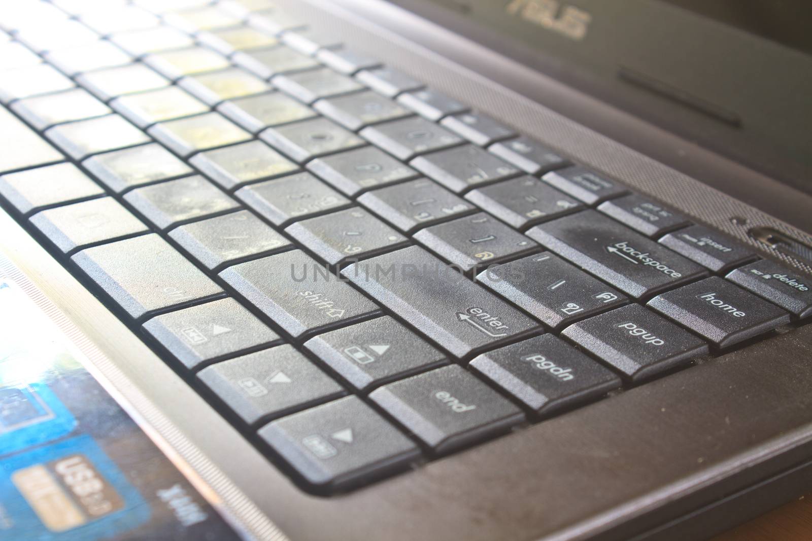 close up shot of Keyboard keys background