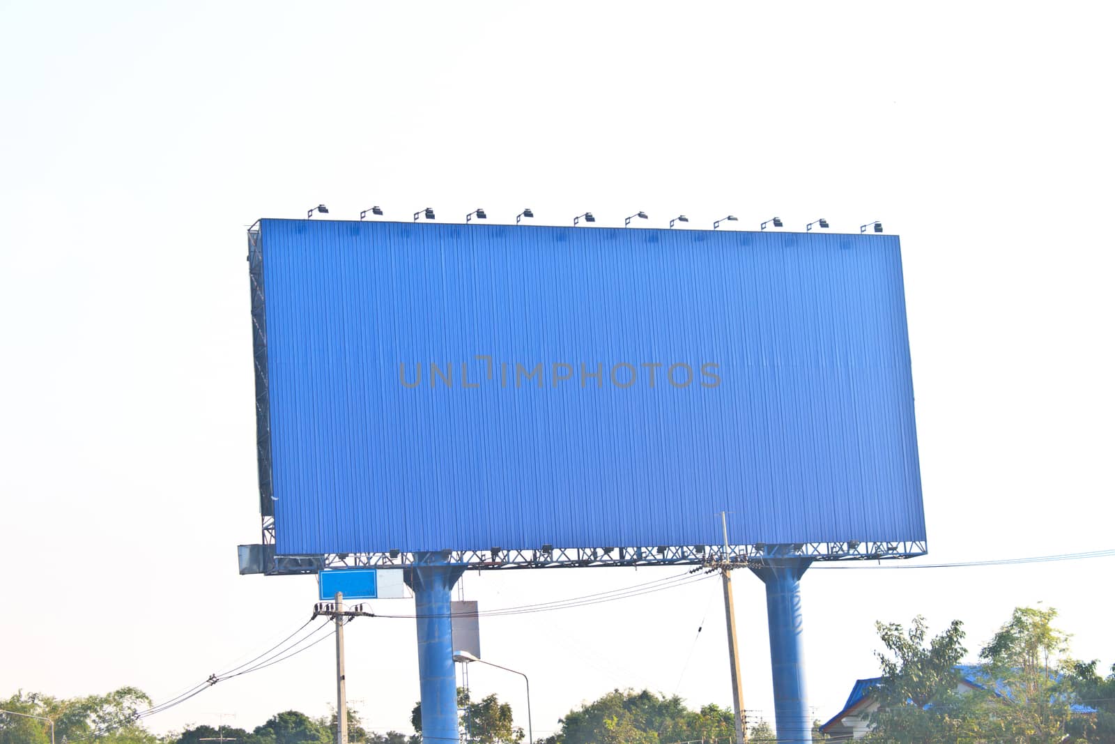 Blank billboard ready used for new advertisement