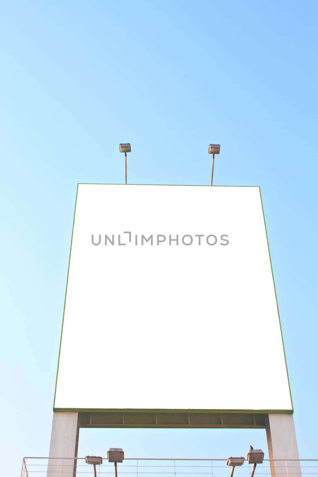 Blank billboard ready used for new advertisement