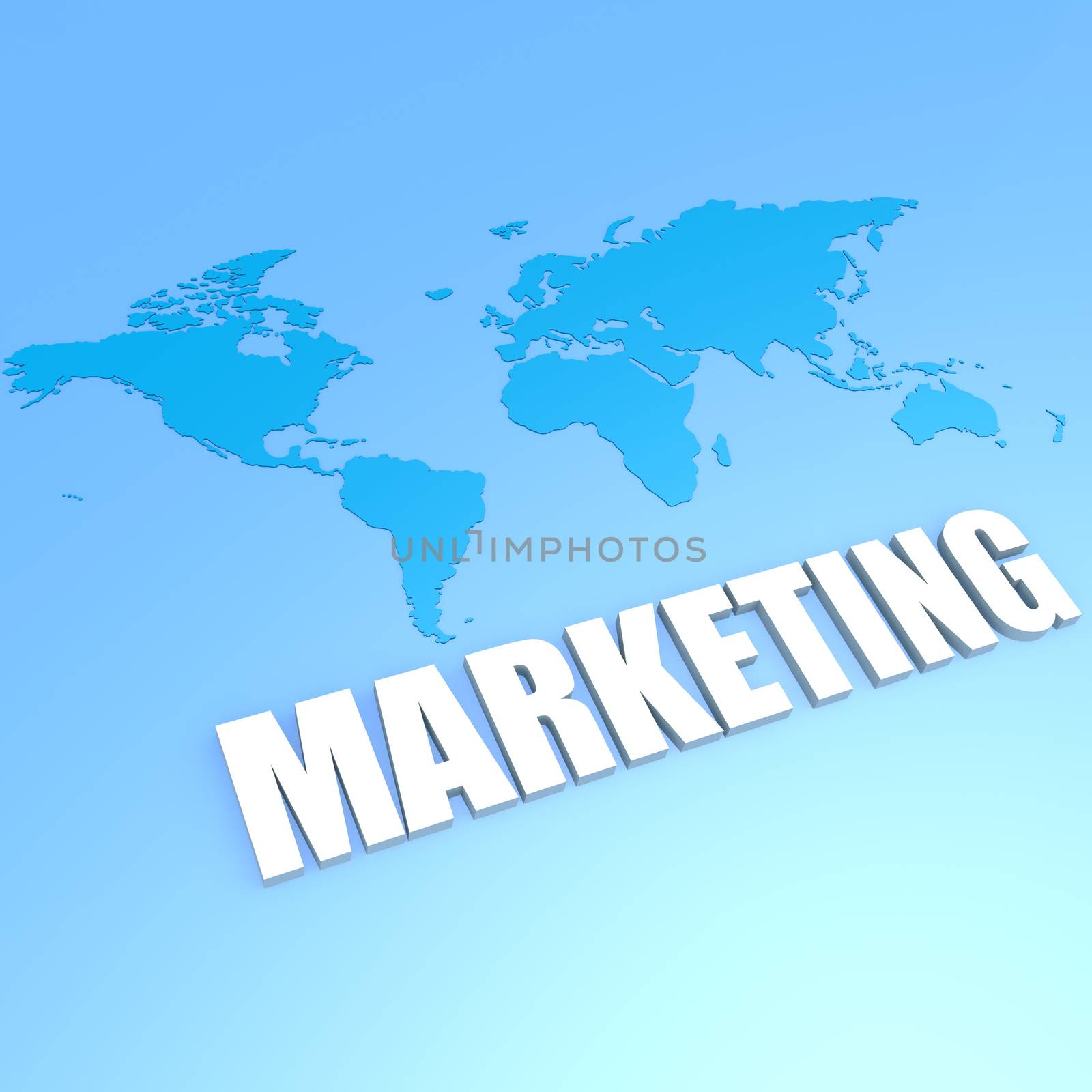 Marketing world map