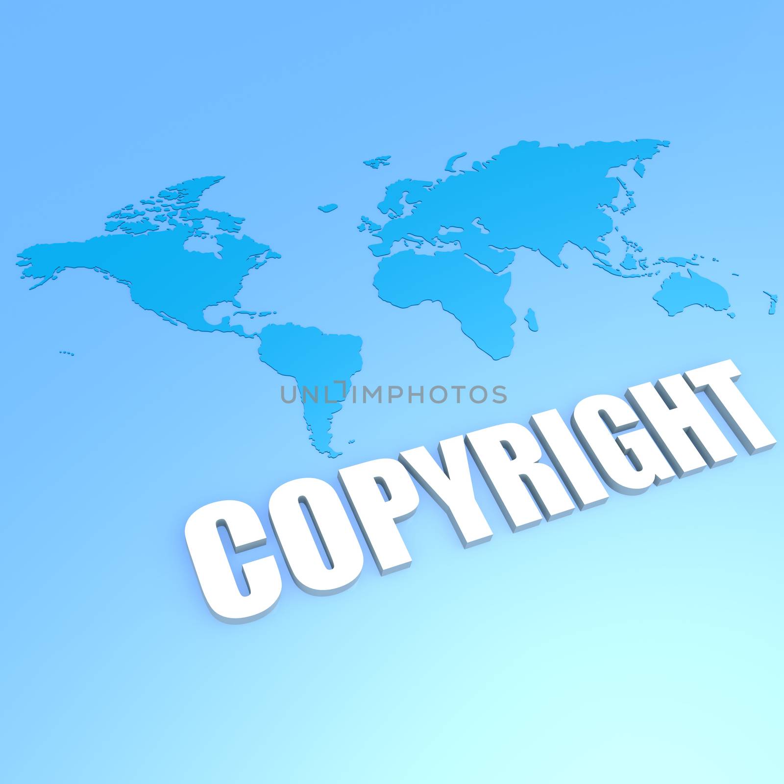 Copyright world map