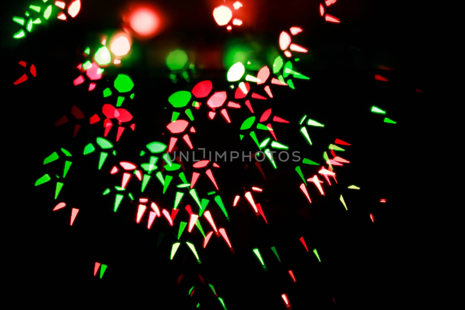 Colorful abstract background in the form of stars shot closeup