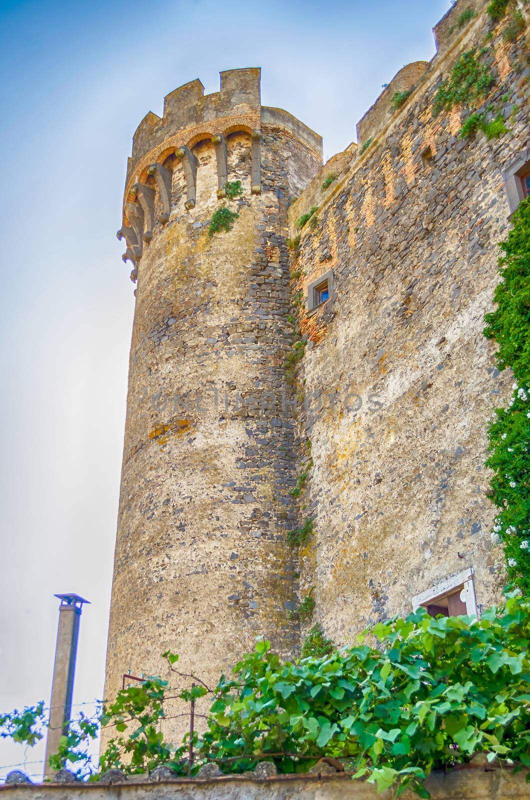 Bastion of The Odescalchi Castle in Bracciano, Italy