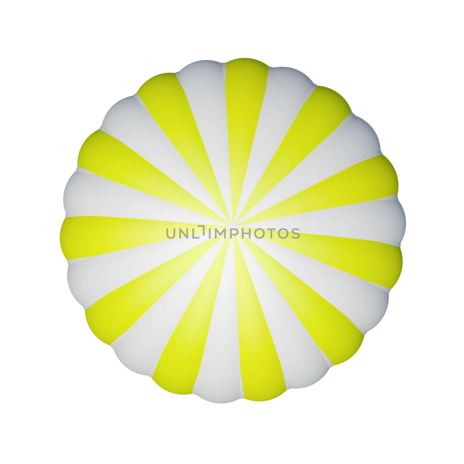 Hot air balloon. Isolated on the white background
