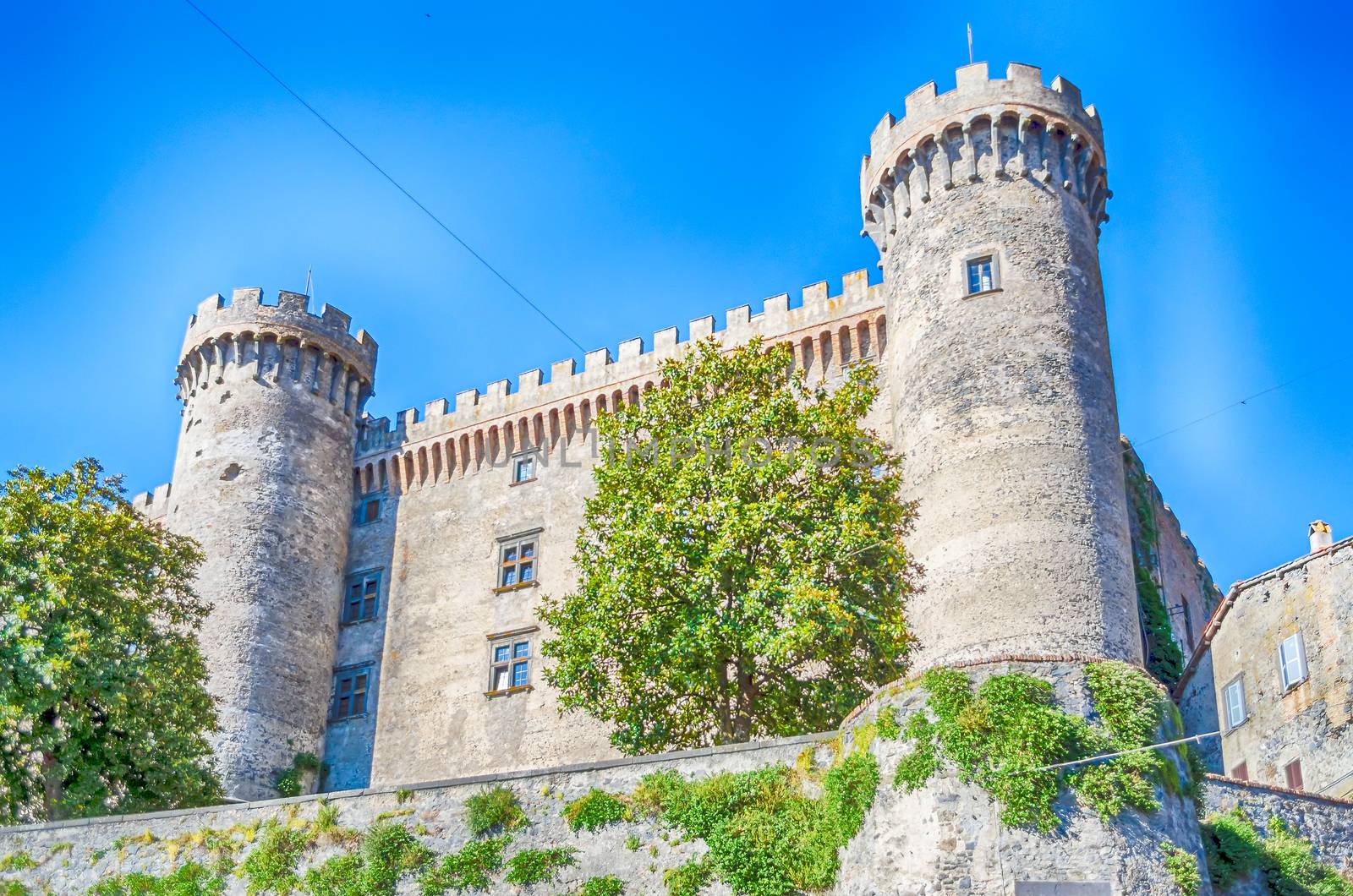 View of The Odescalchi Castle in Bracciano, Italy