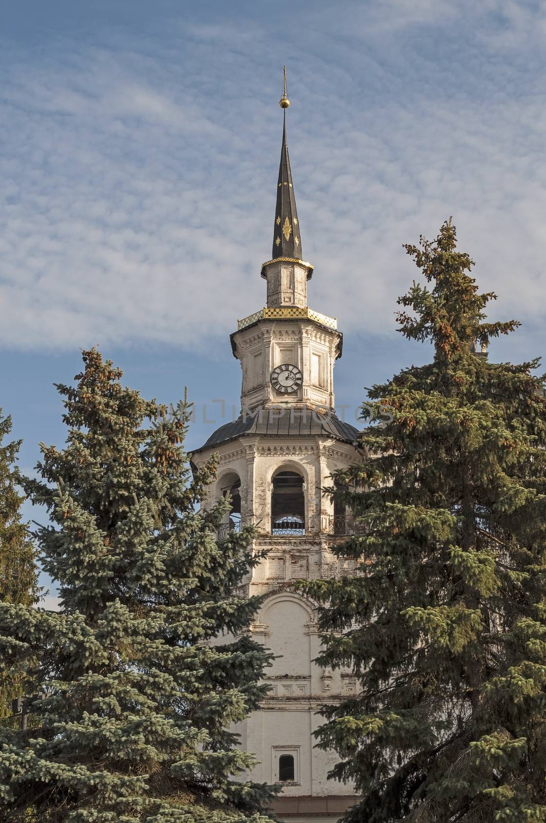 Bell tower of the Assumption Cathedral (17th century) in Veliky Ustyug, North Russia