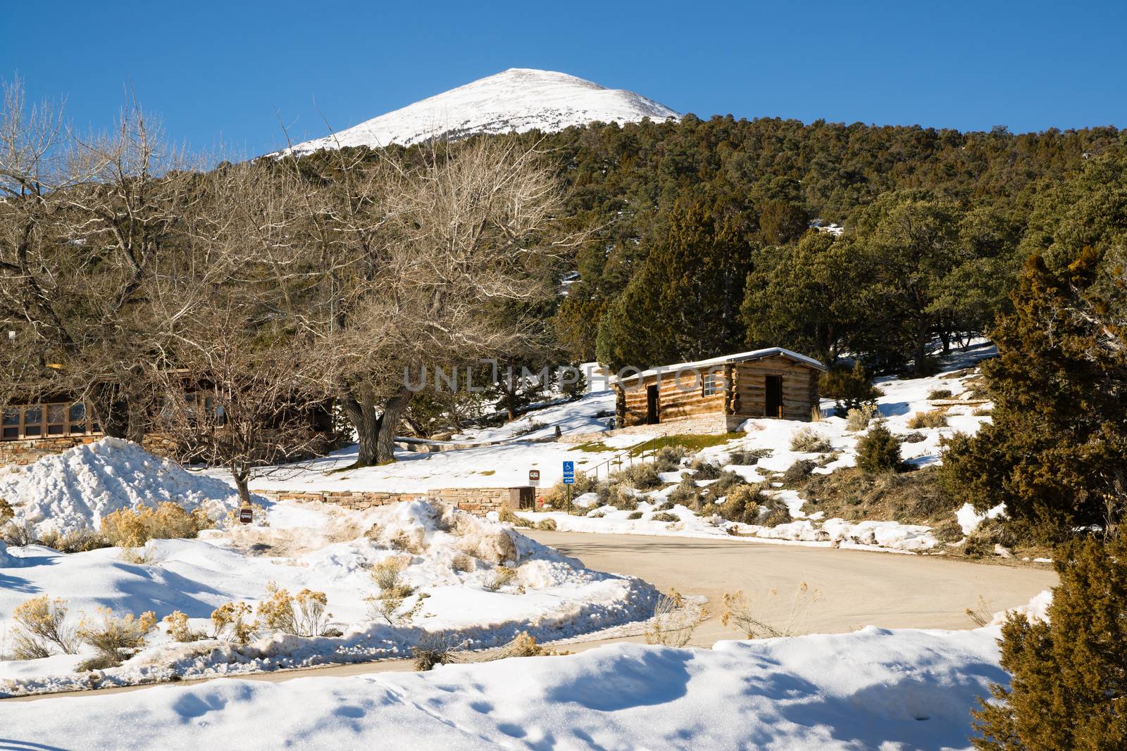 Historic Cabin Winter Day Great Basin National Park Southwest US by ChrisBoswell