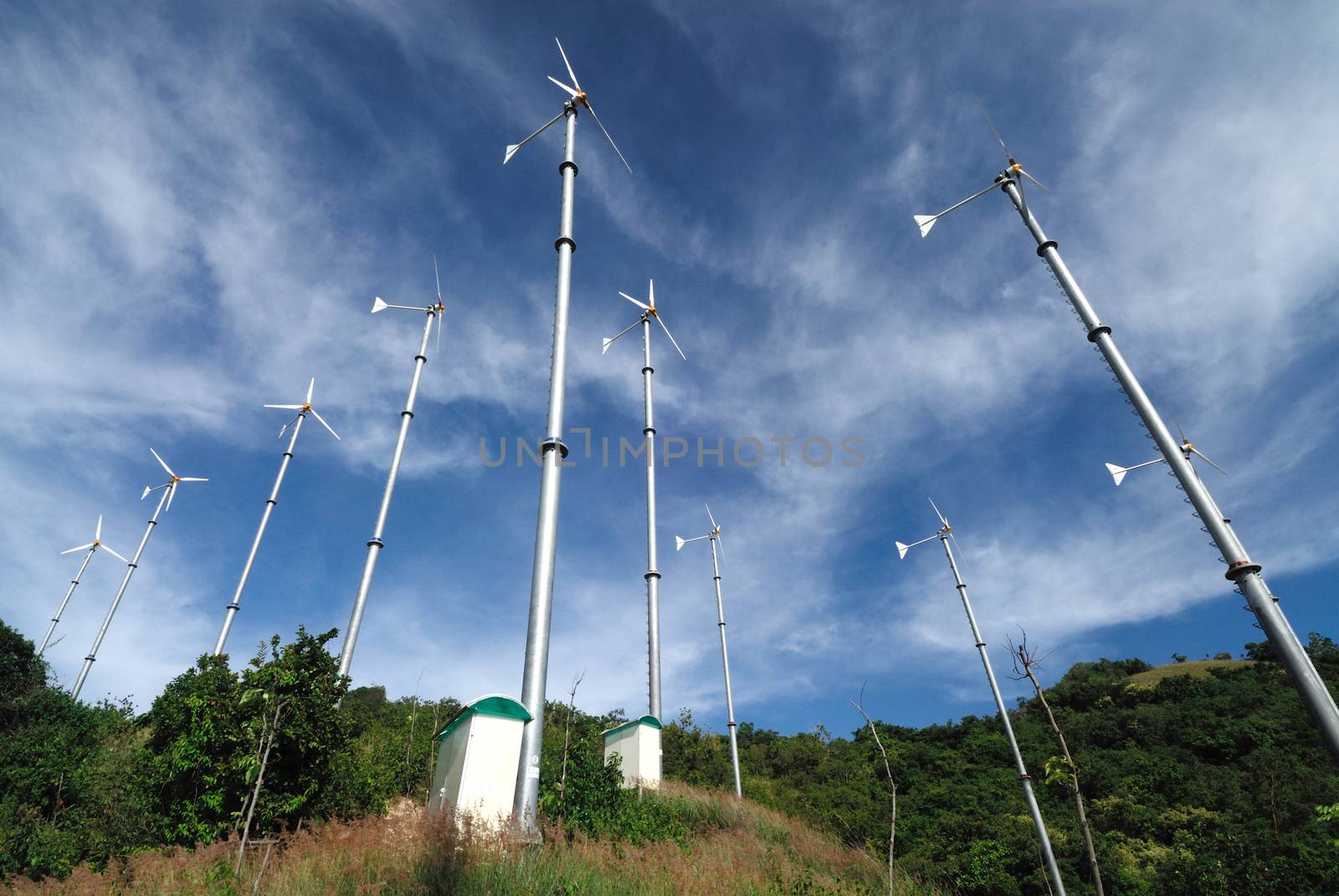 Windturbine in koh lan, pattaya, thailand by think4photop