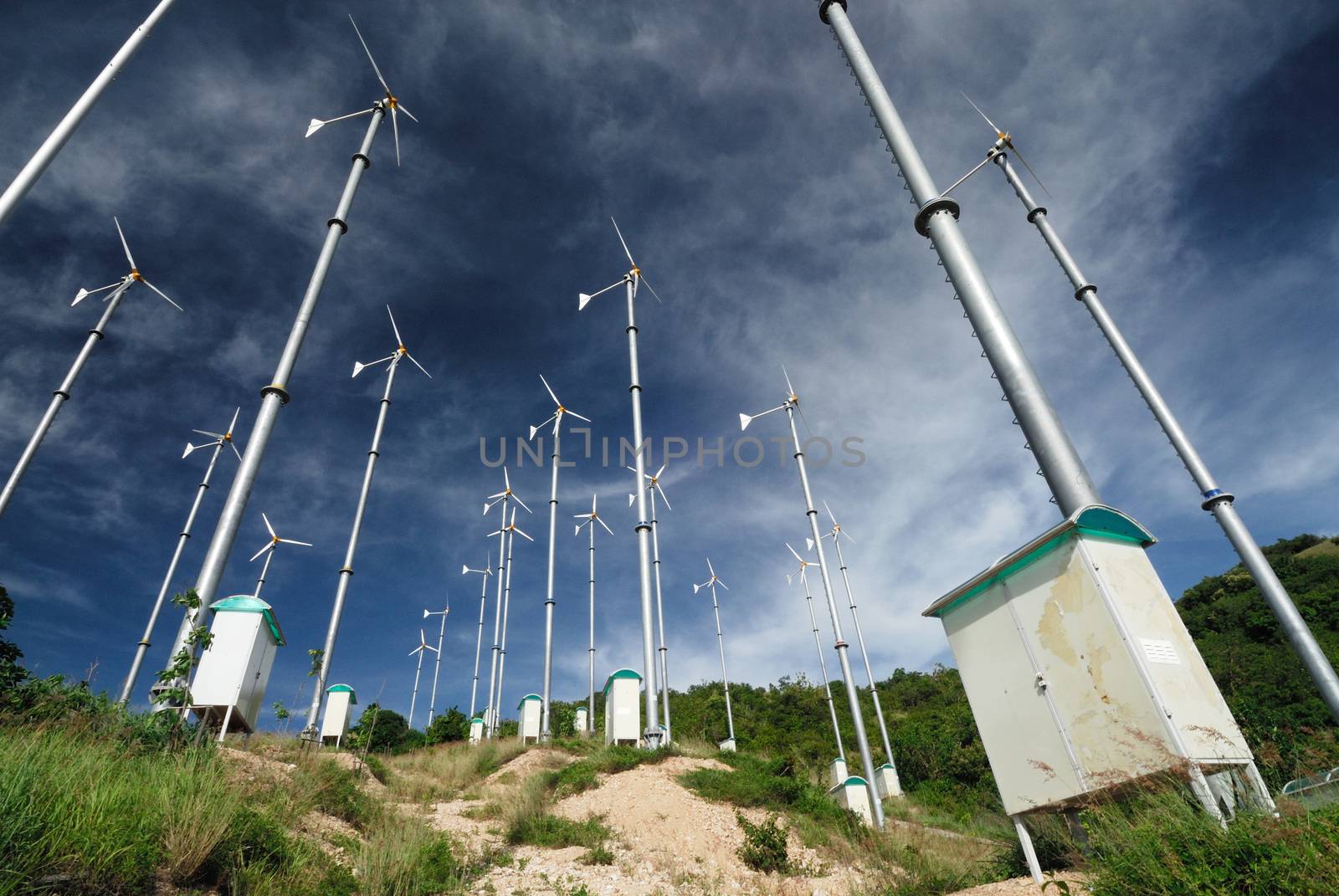 Windturbine in koh lan, pattaya, thailand