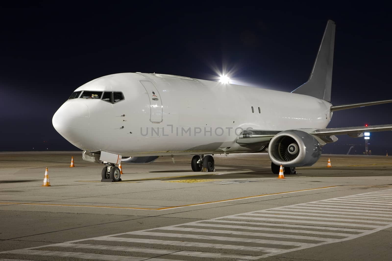 Cargo plane at an airport