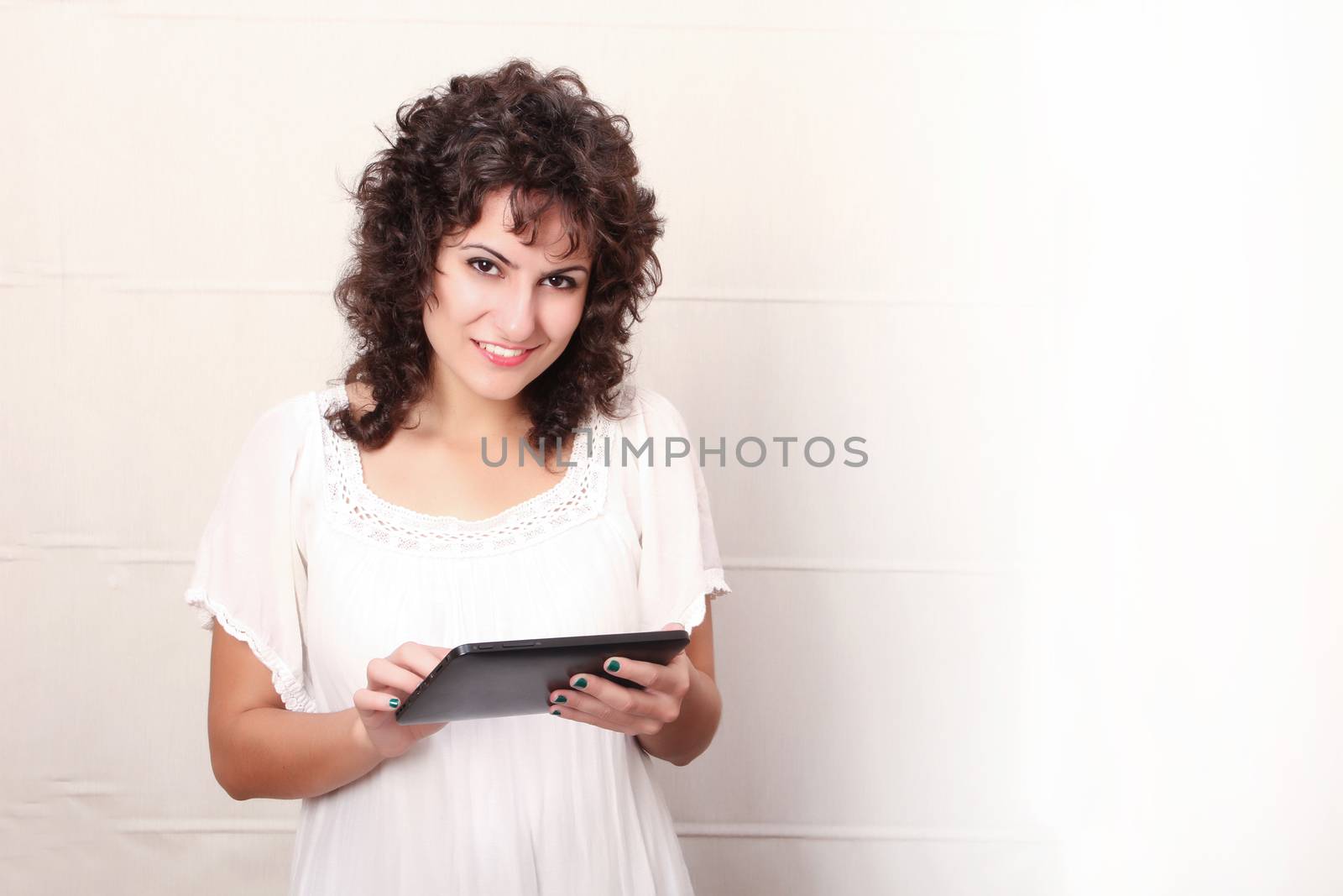 Woman with a Tablet PC		 by Spectral