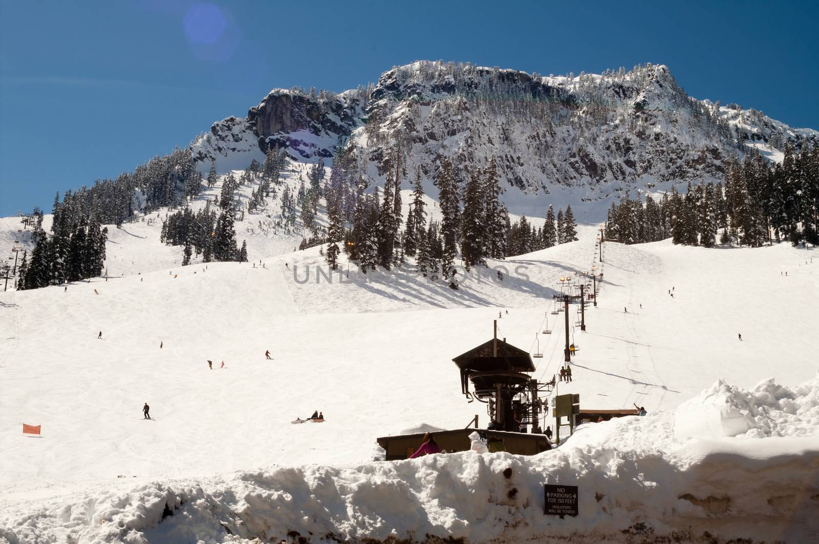 Ski Lift Snow Skiing Slopes North Cascades Summit Snoqualmie by ChrisBoswell