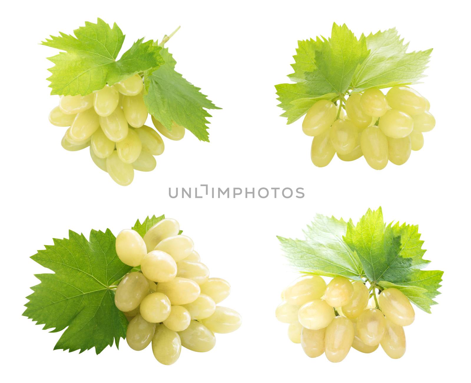 Healthy and organic food, Set of fresh green Grapes.