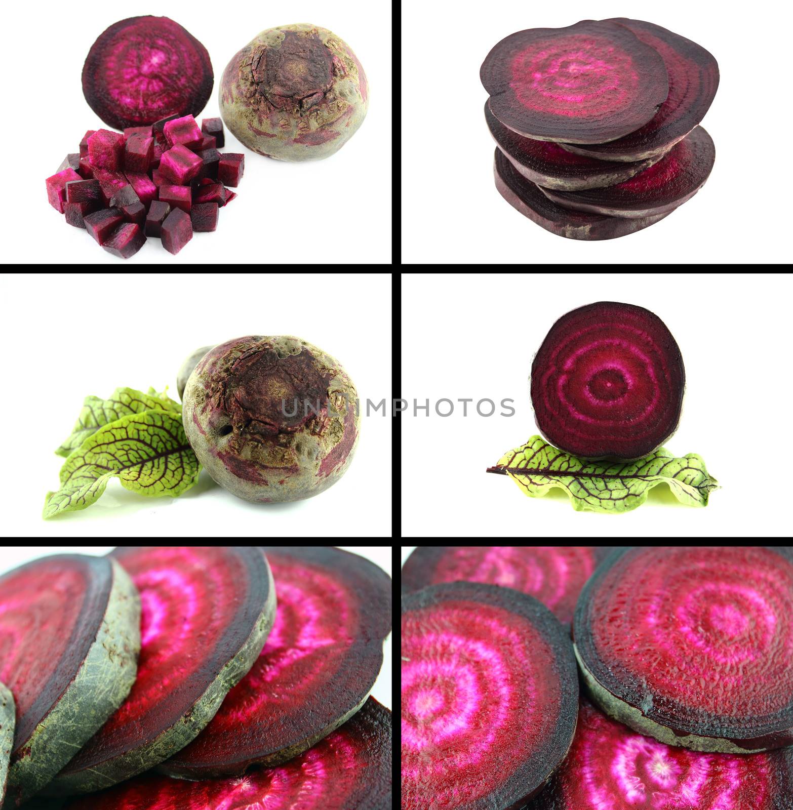 Healthy and organic food, Set of fresh Beetroot sliced .