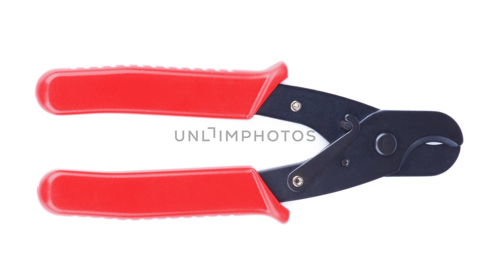 Crimping and Cutting Tool for Connecting RJ-45 and RJ-58 Connectors Isolated on white background