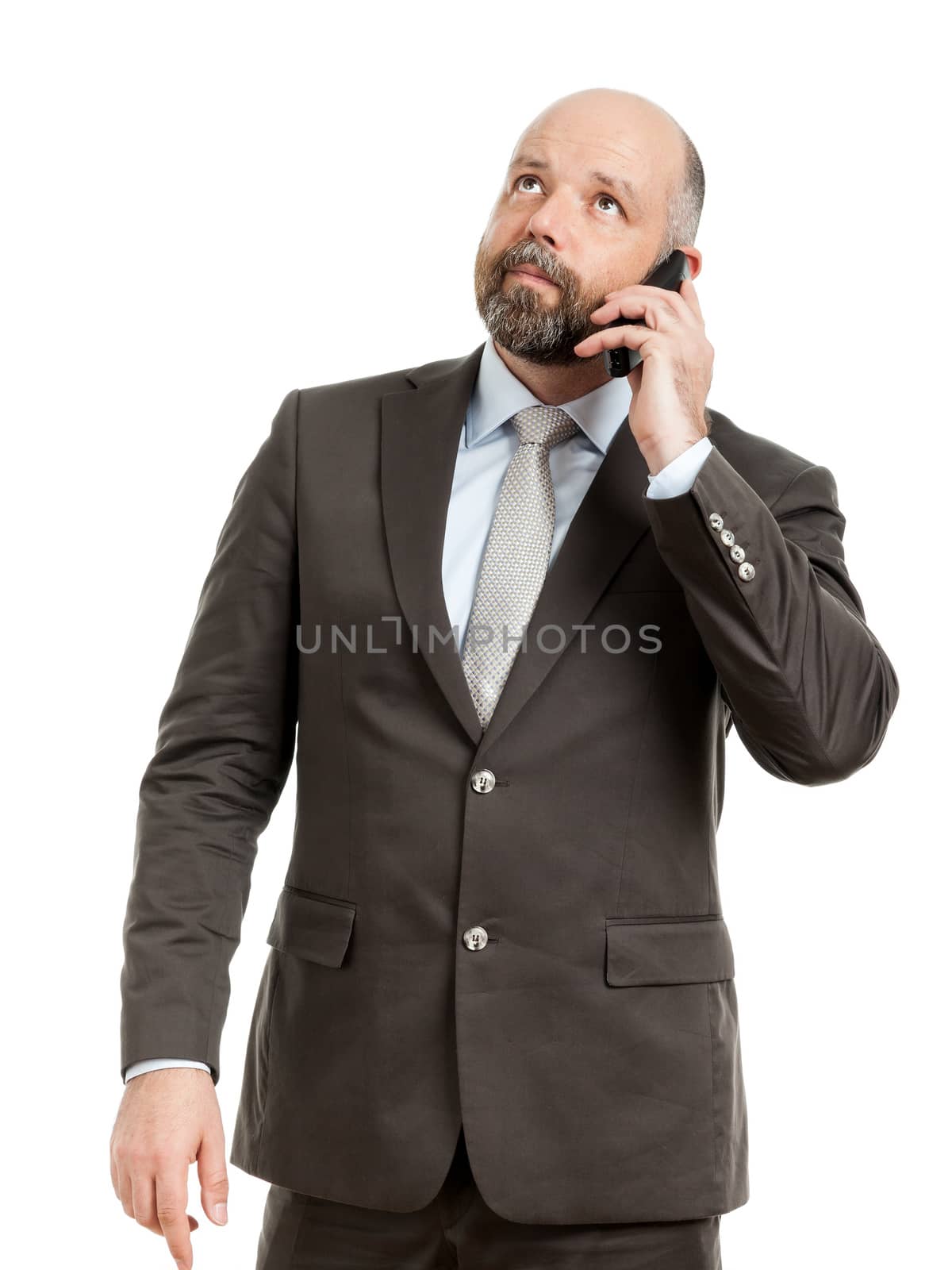 business man phone by magann