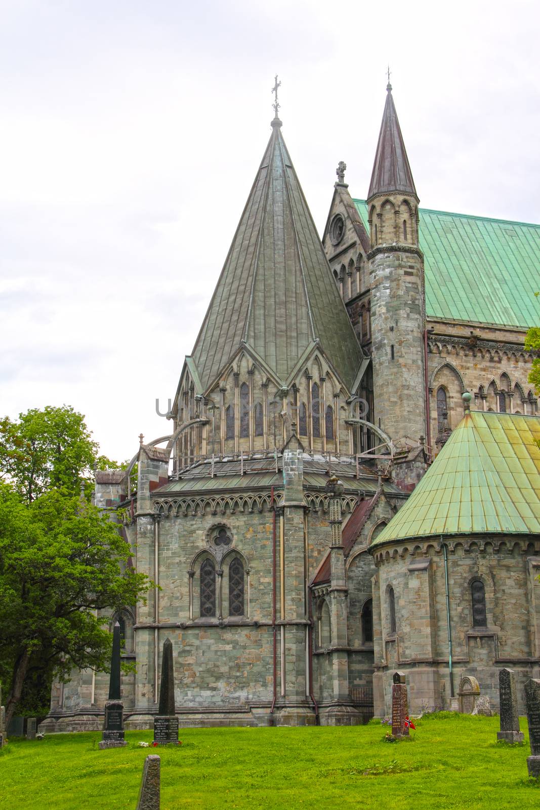 The Nidaros Cathedral in Trondheim by destillat