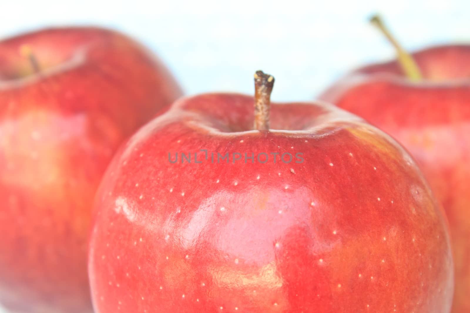 red apple isolated on background