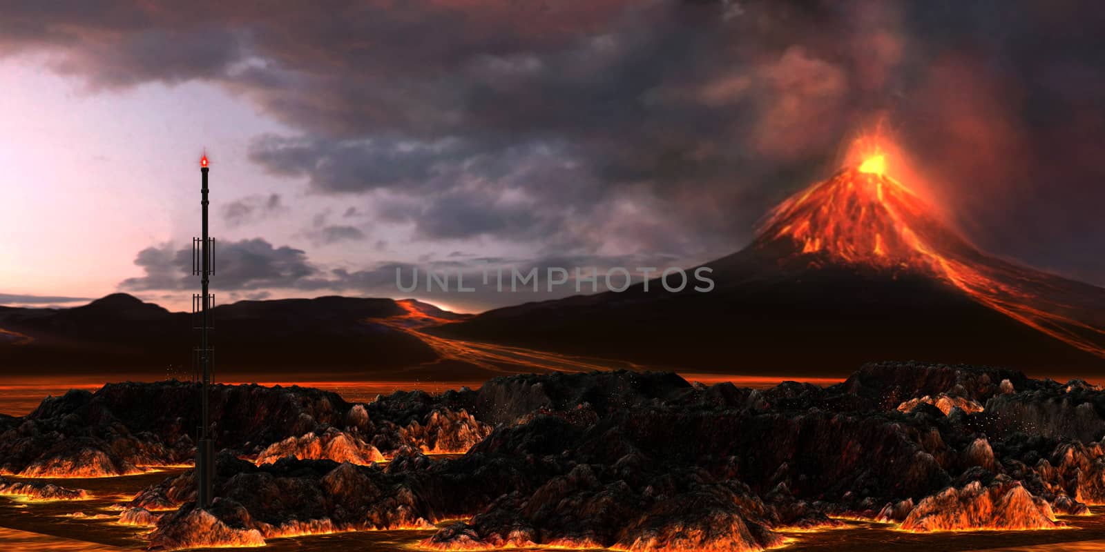 Volcanic Landscape by Catmando