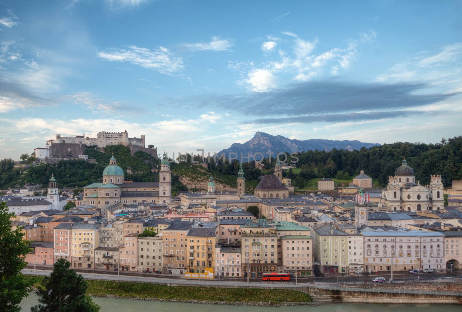 Castle Hohensalzburg in Morning by mot1963