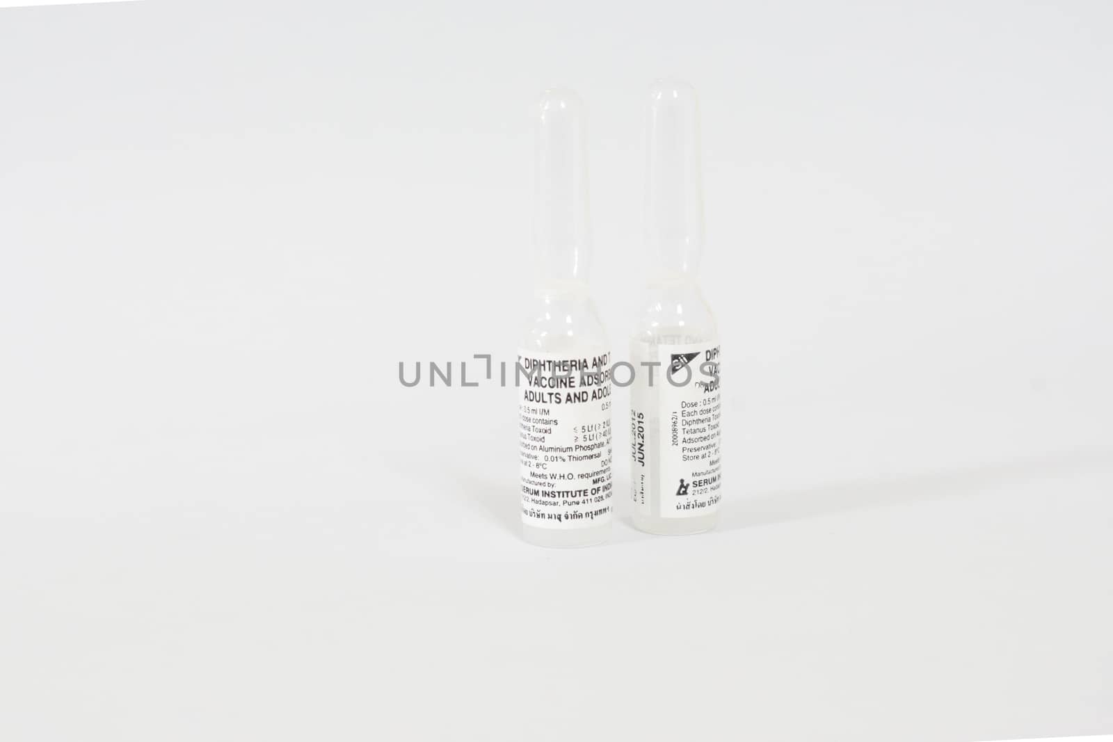 another package of diphtheria,tetanus combination vaccine from glaxo Sii,shallow focus