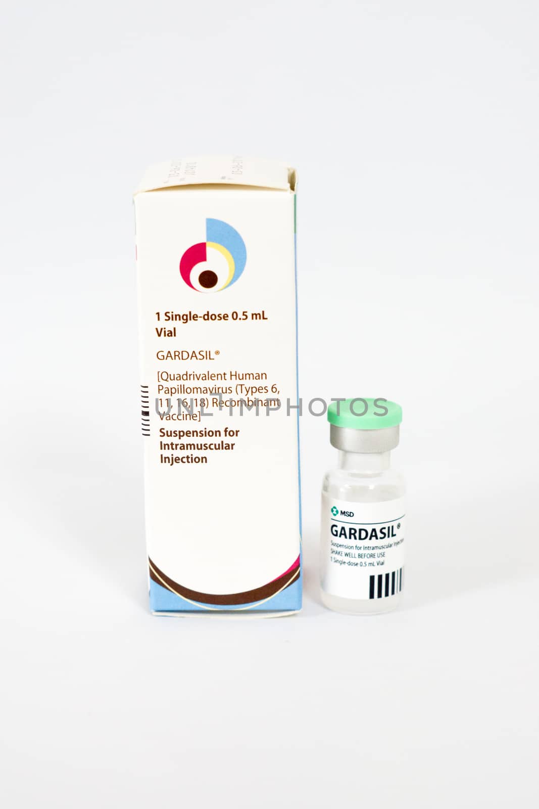 another package of HPV (GARDASIL) vaccine from MSD,shallow focus