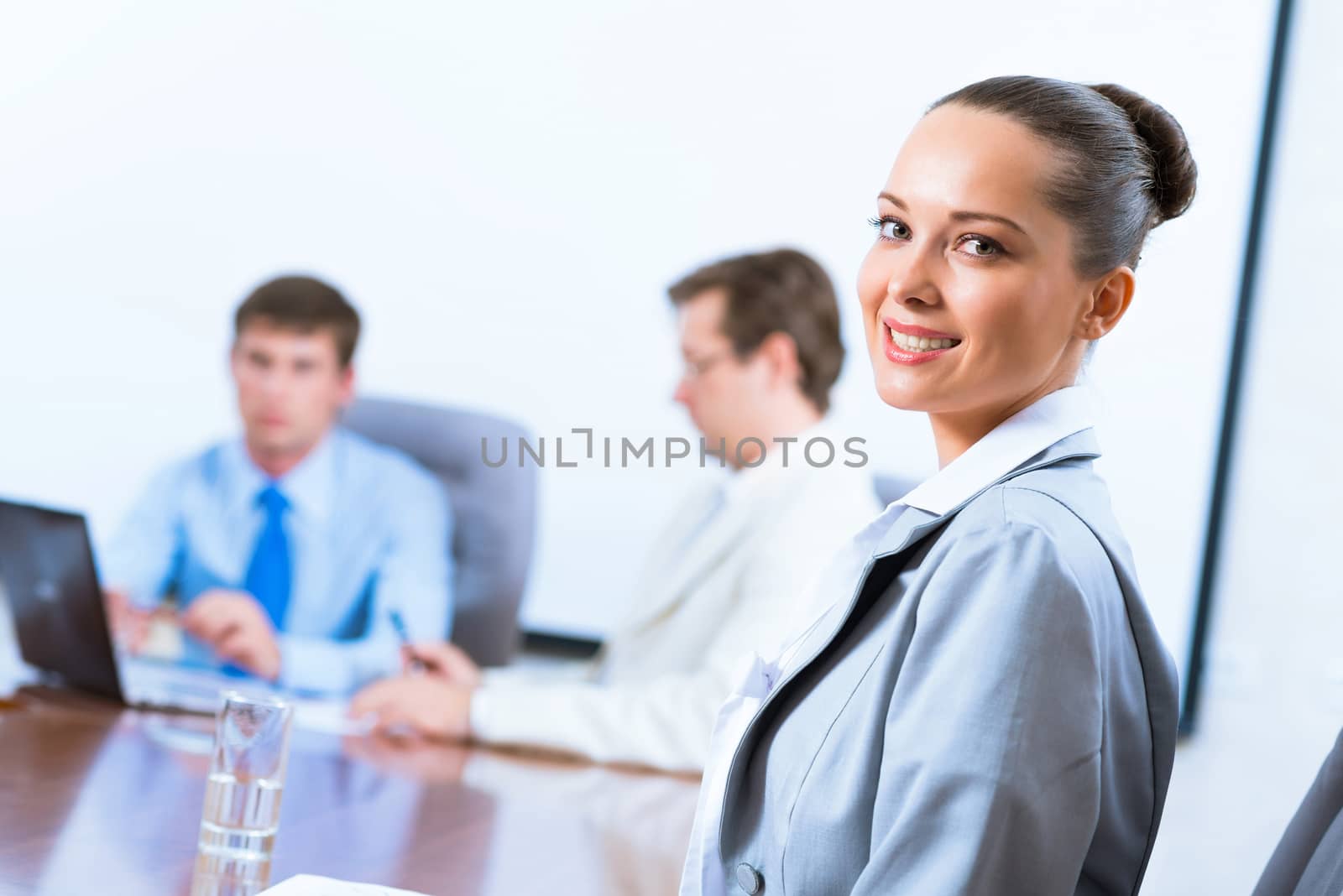 image of a successful beautiful business woman