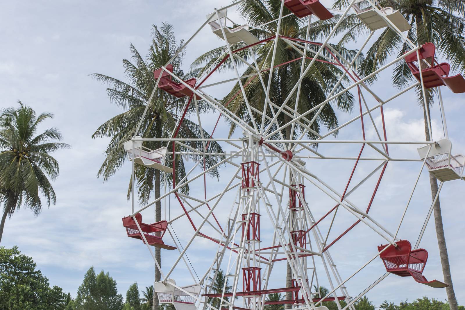 Ferris Wheel in farm at pattaya of Thailand