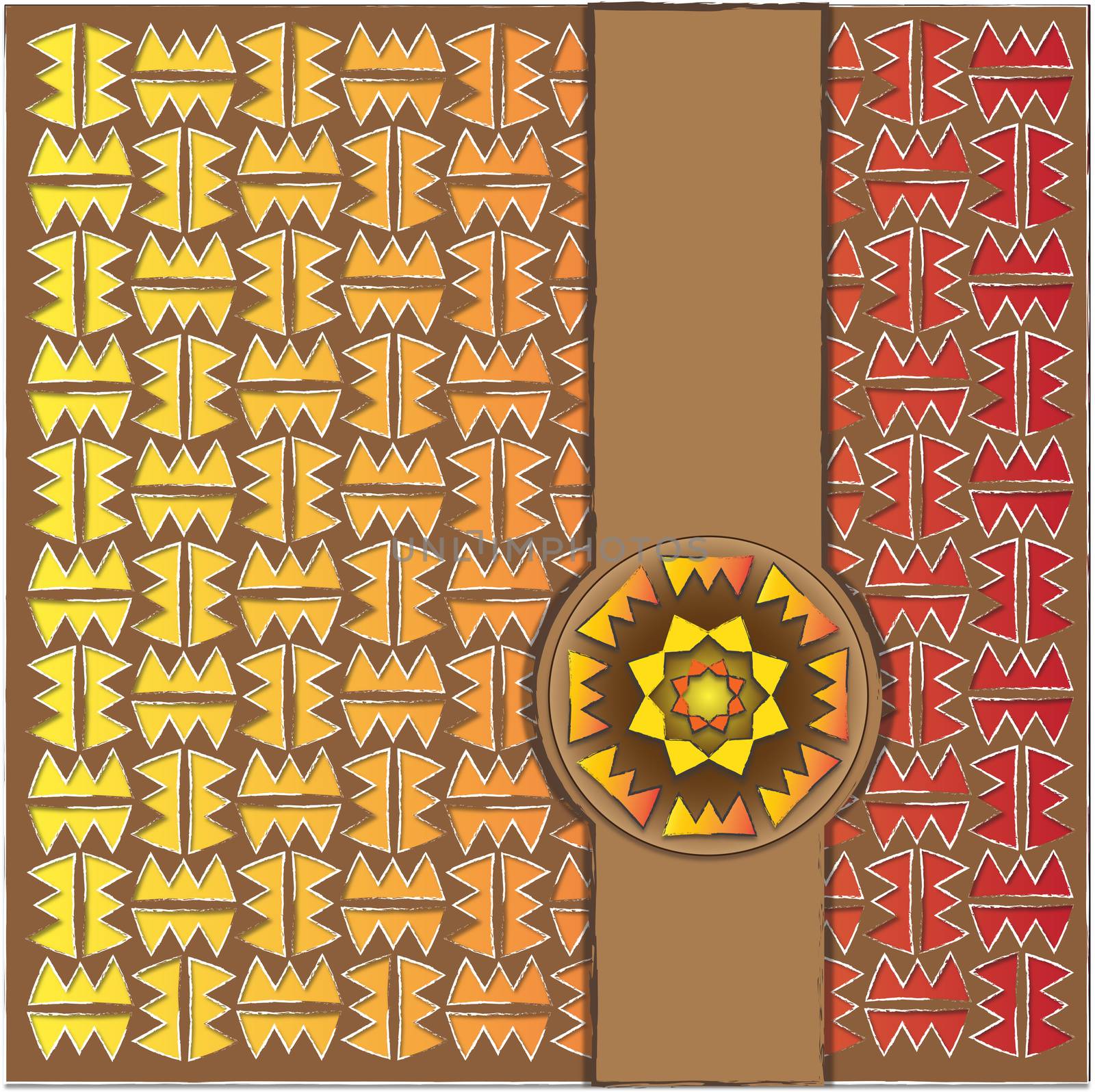 background or fabric inspired by the Mexican pattern