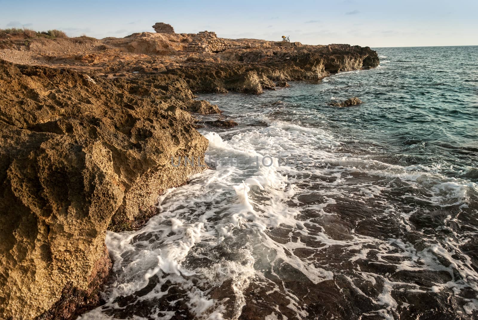 rock reef in the sea