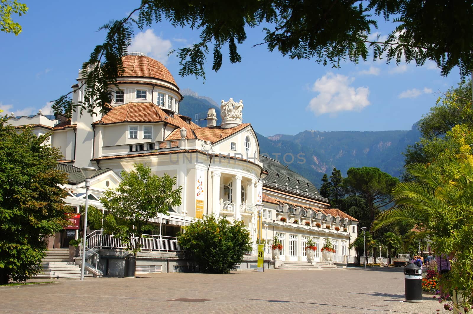 spa hotel in Merano with promenade