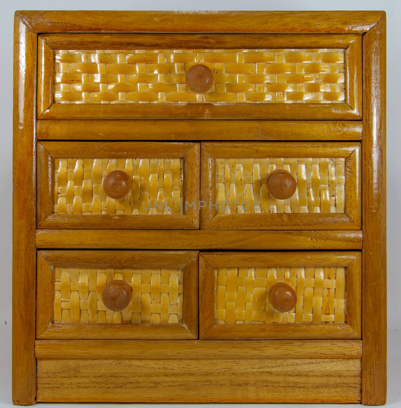 the Brown drawers in white background.