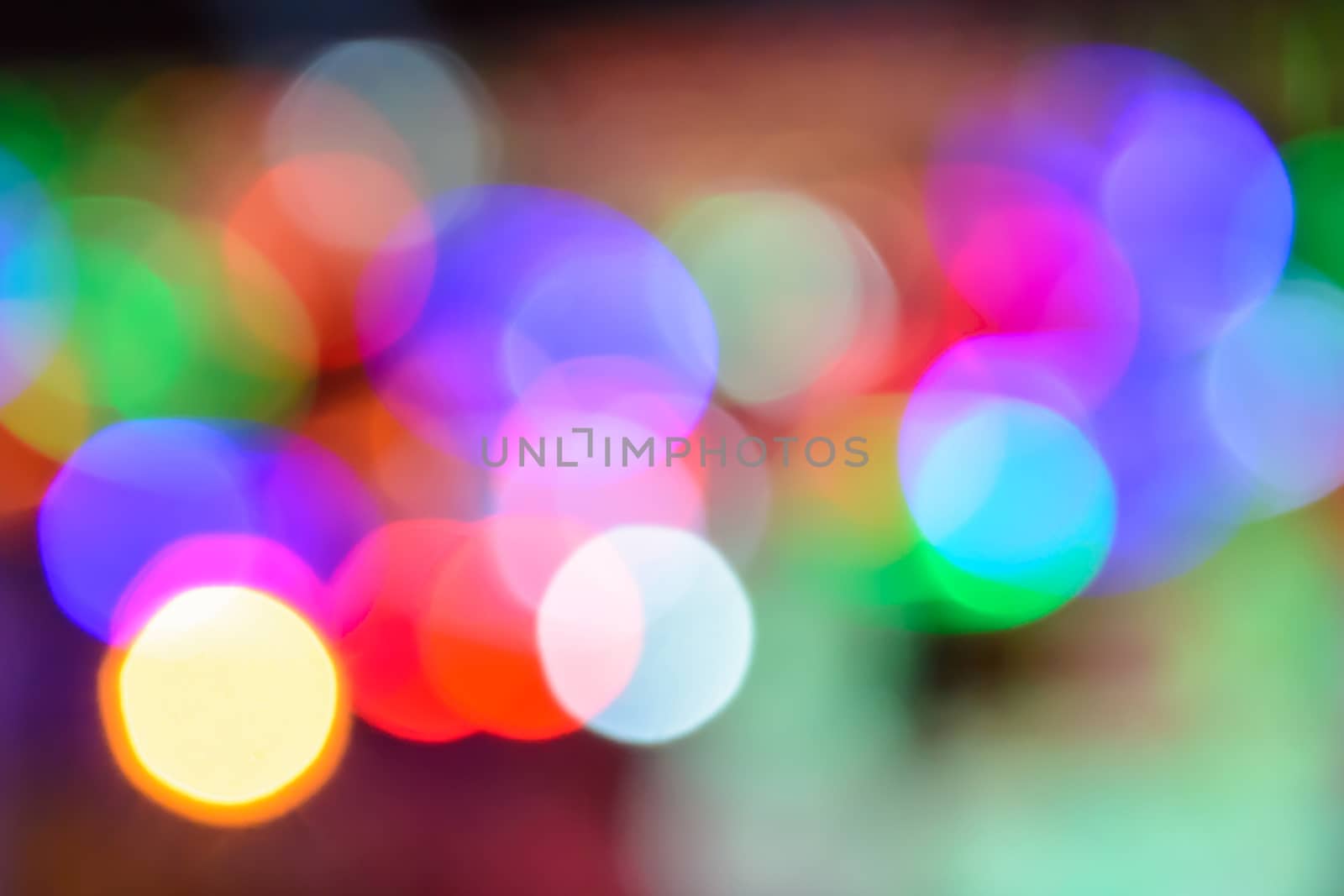 Abstract colorful circular bokeh background 