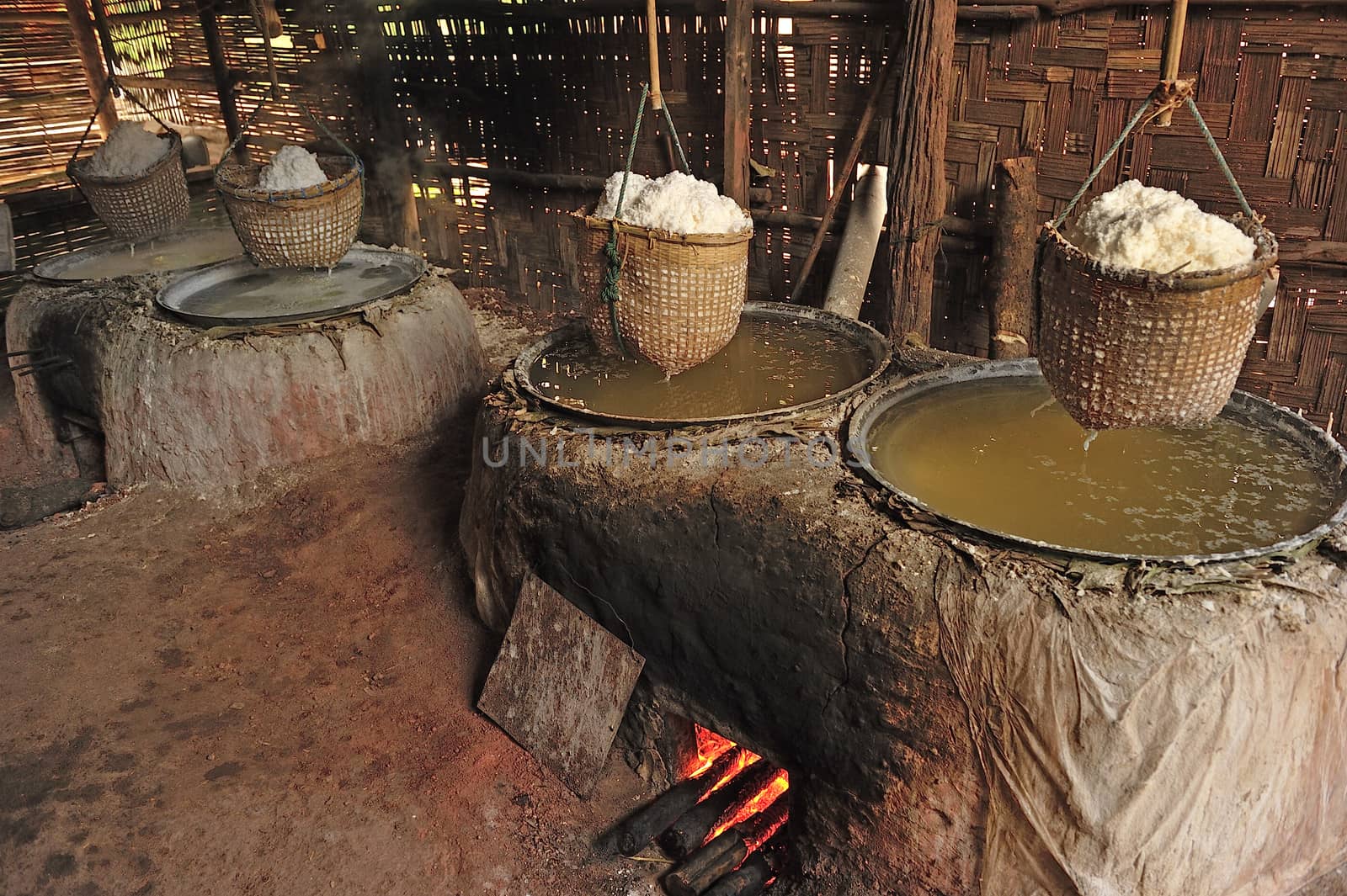 Salt mountainous is found in northern province of Nan, Thailand by think4photop