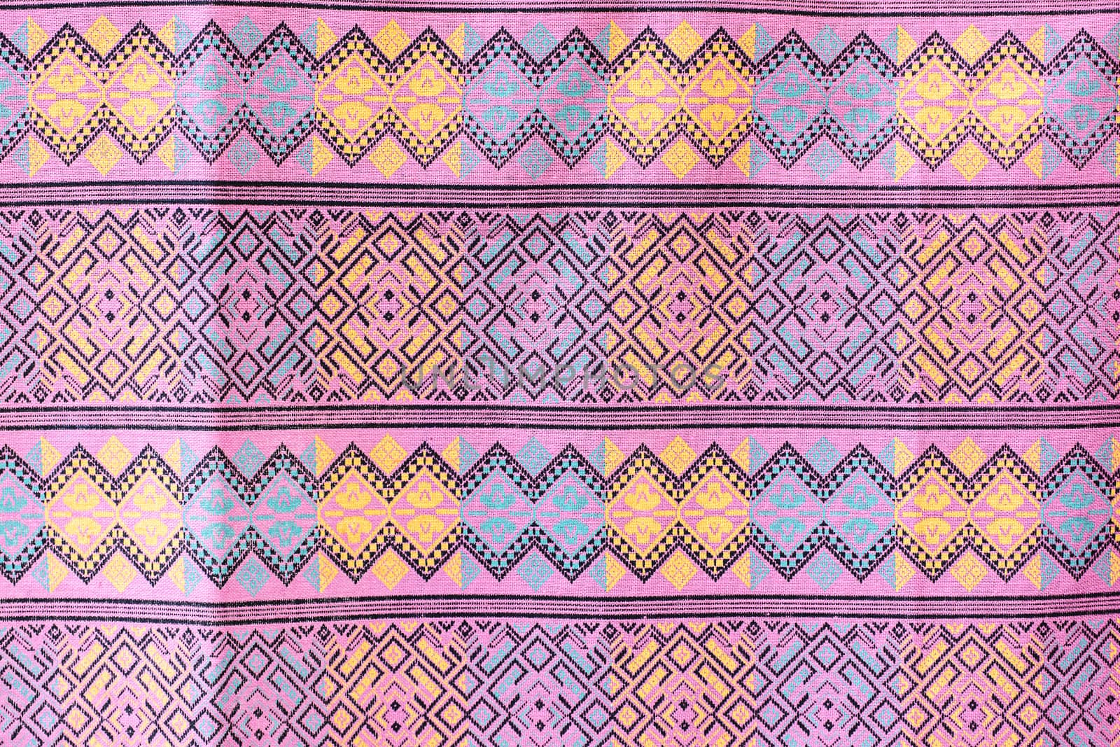 Sarong pattern by NuwatPhoto