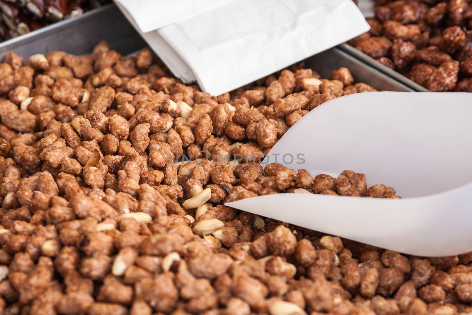 A close-up of peanut sweet from the fair