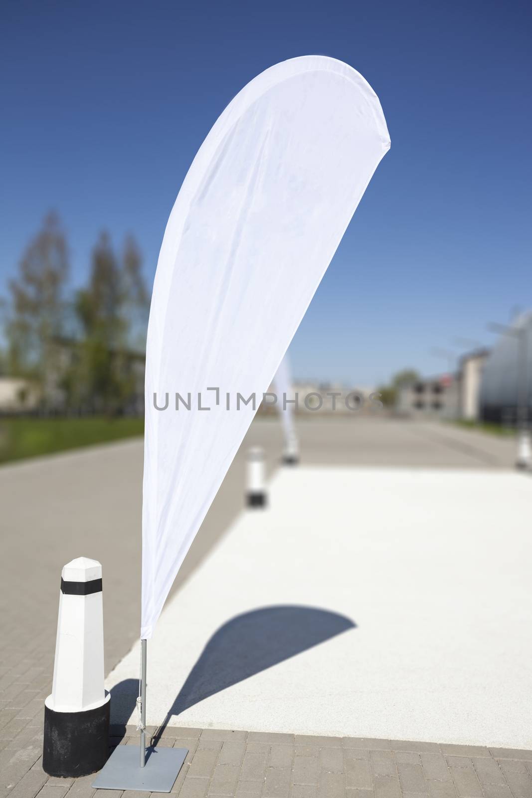 Advertising flag or beach flag by ints