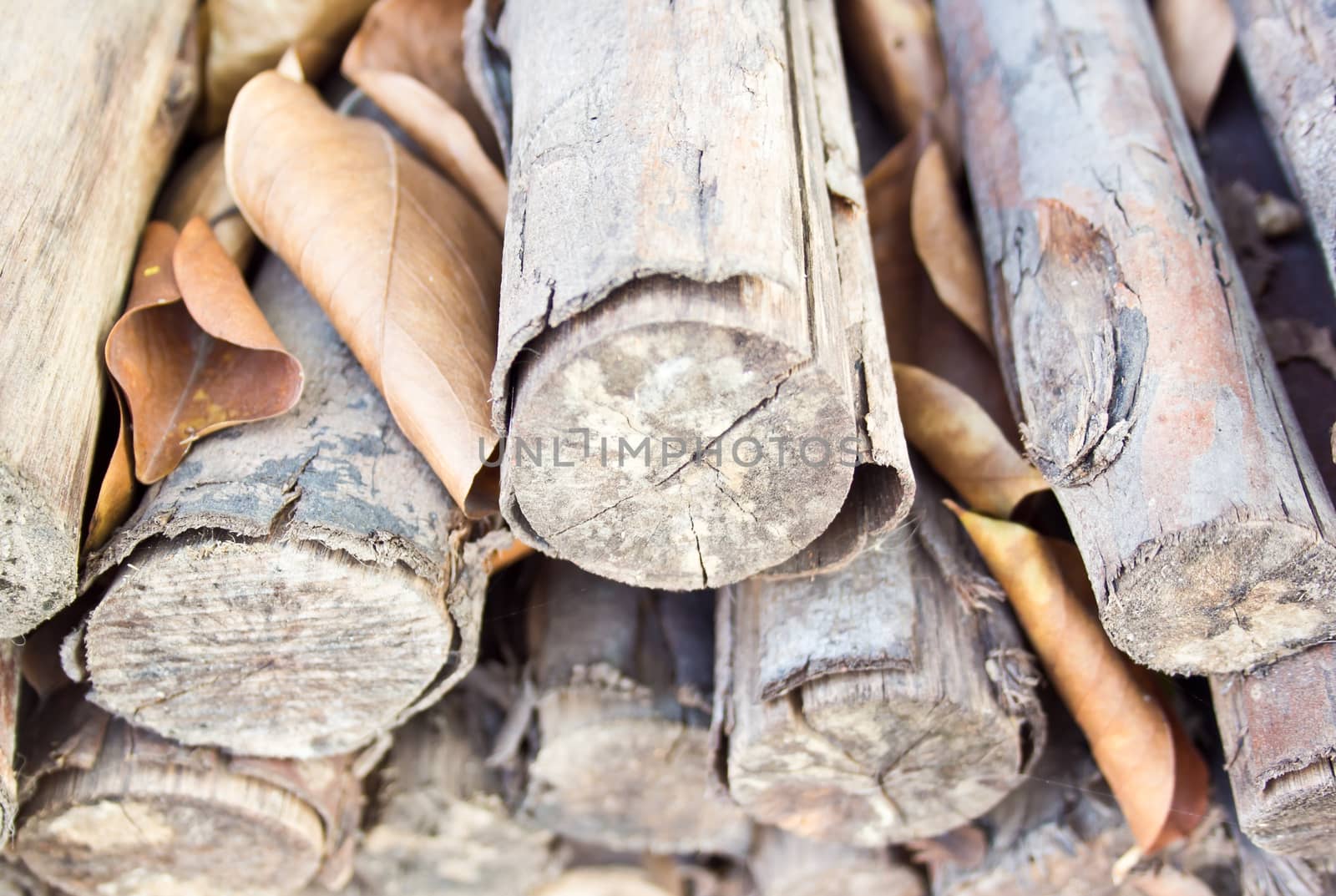 Pile of firewood by tisskananat