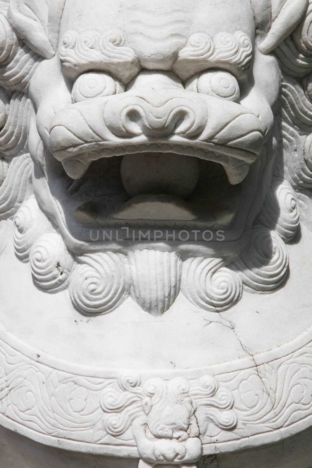 Chinese Stone Lion, close up, Hong Kong, asia