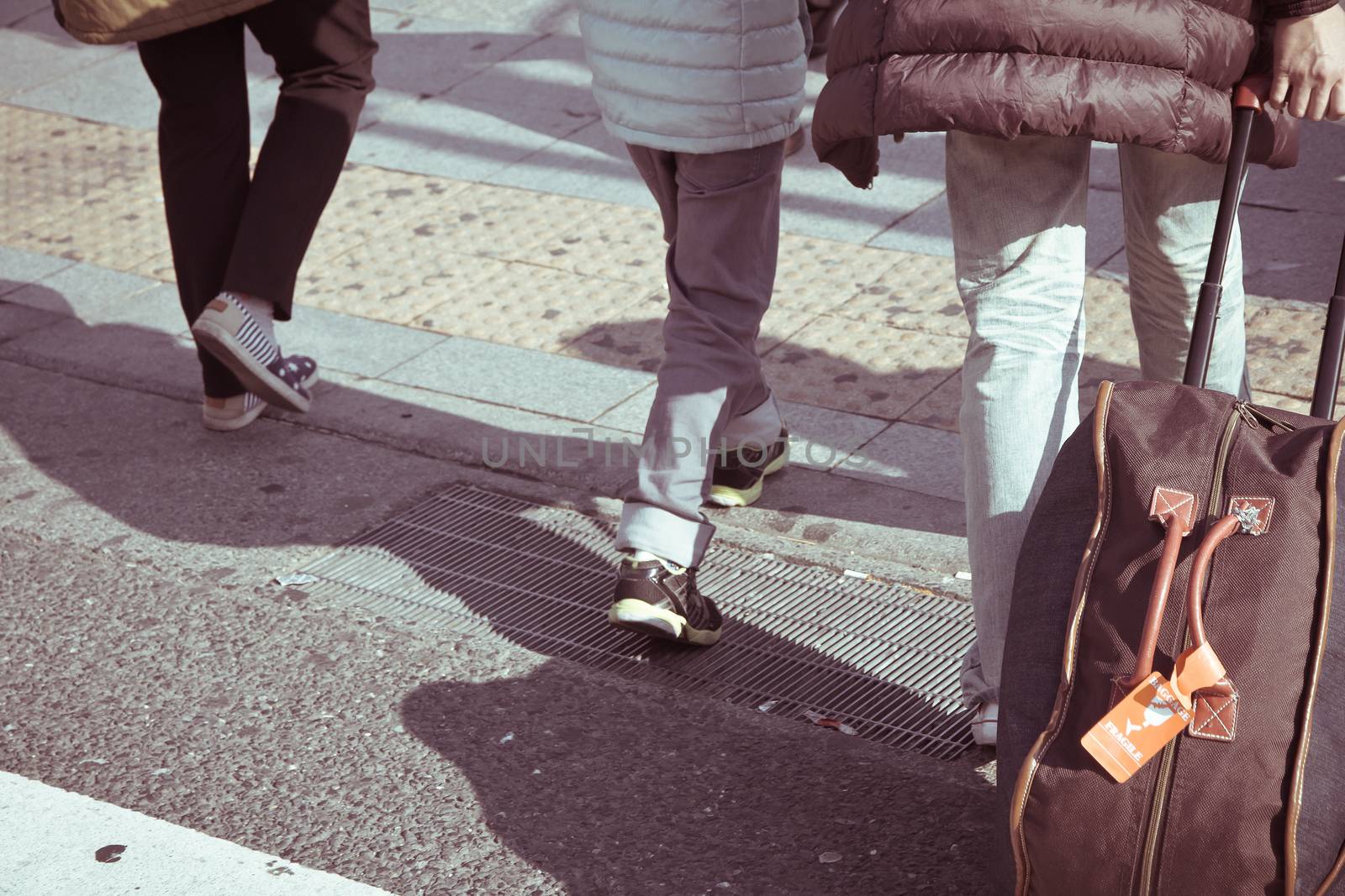 Description

People commuting in rush hour at zebra crossing,Tokyo japan