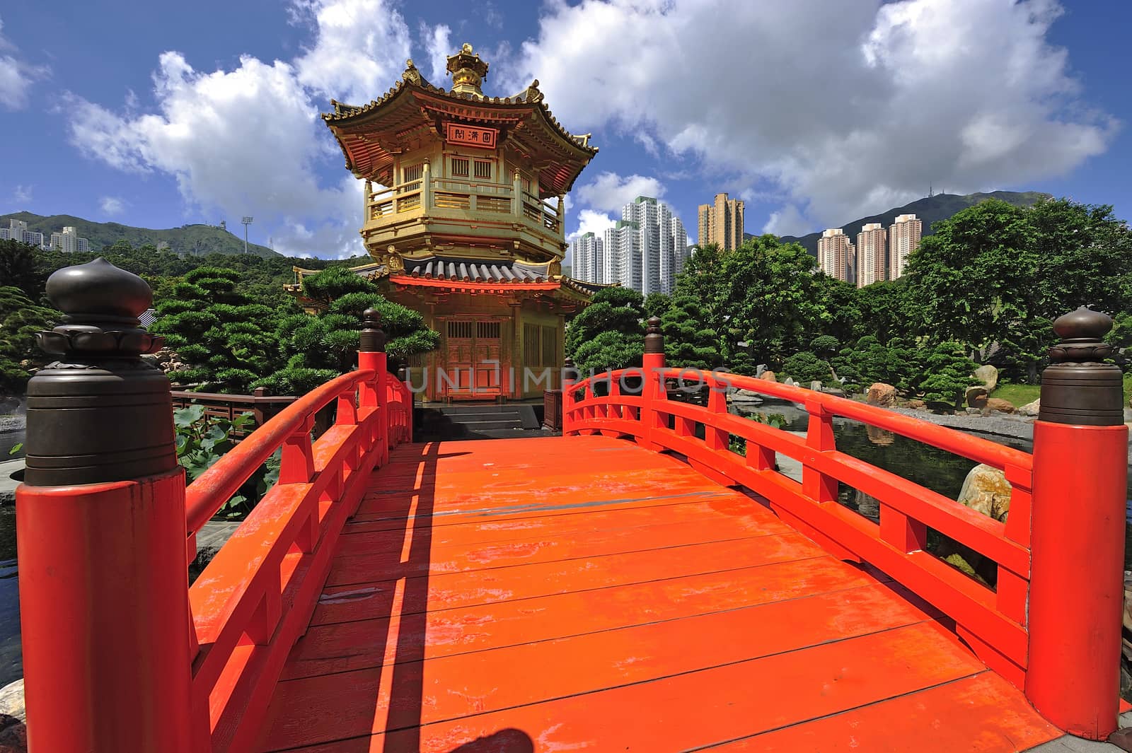 The Pavilion of Absolute Perfection in the Nan Lian Garden, Hong by think4photop