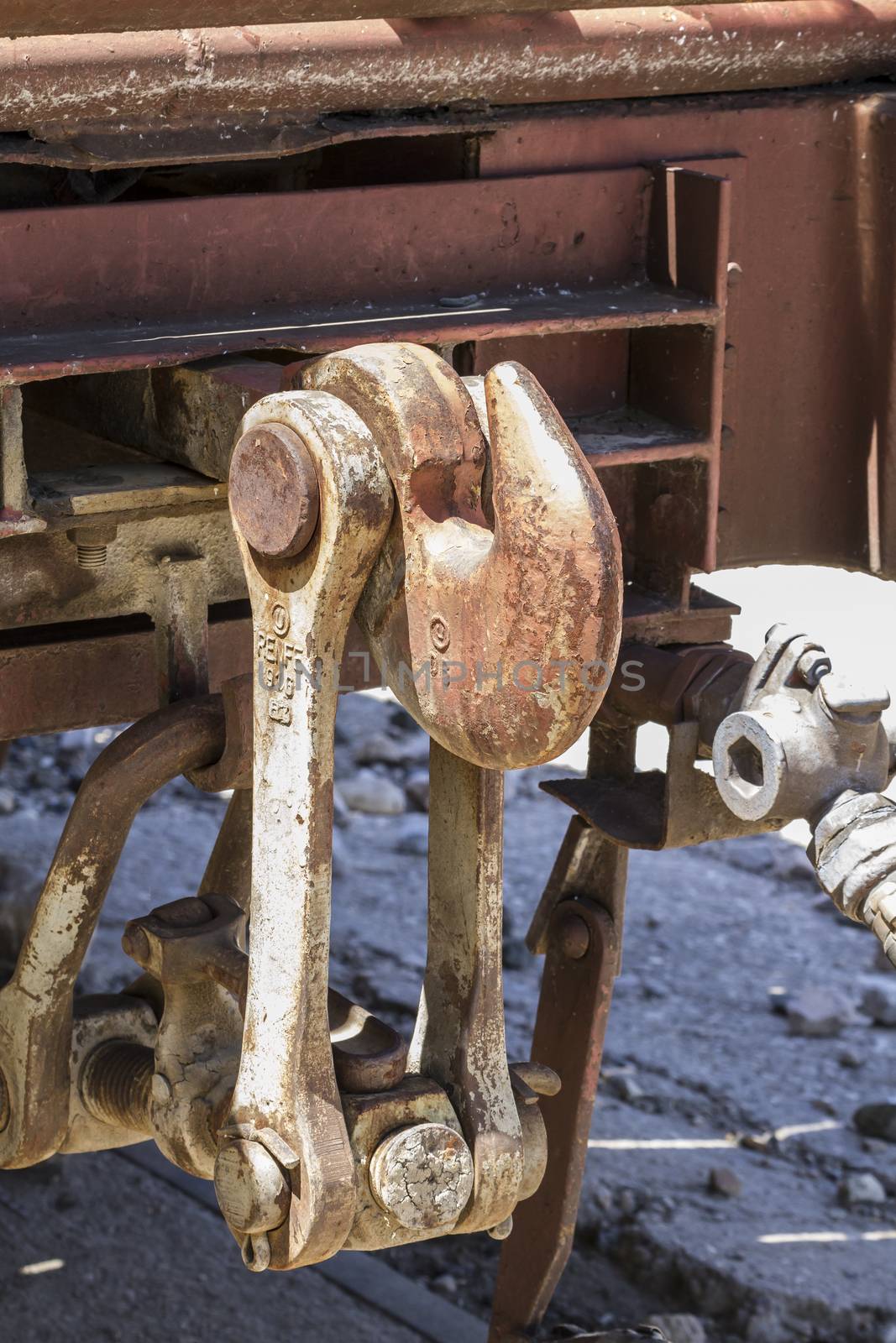 old freight train, metal machinery details by FernandoCortes