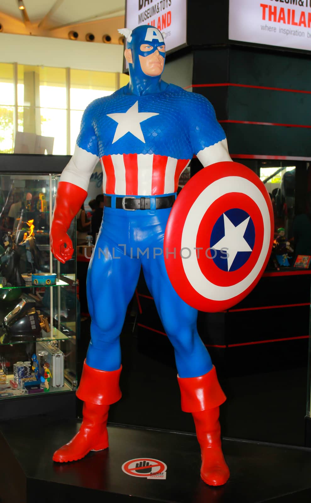 A model of the character Captain America from the movies and com by redthirteen