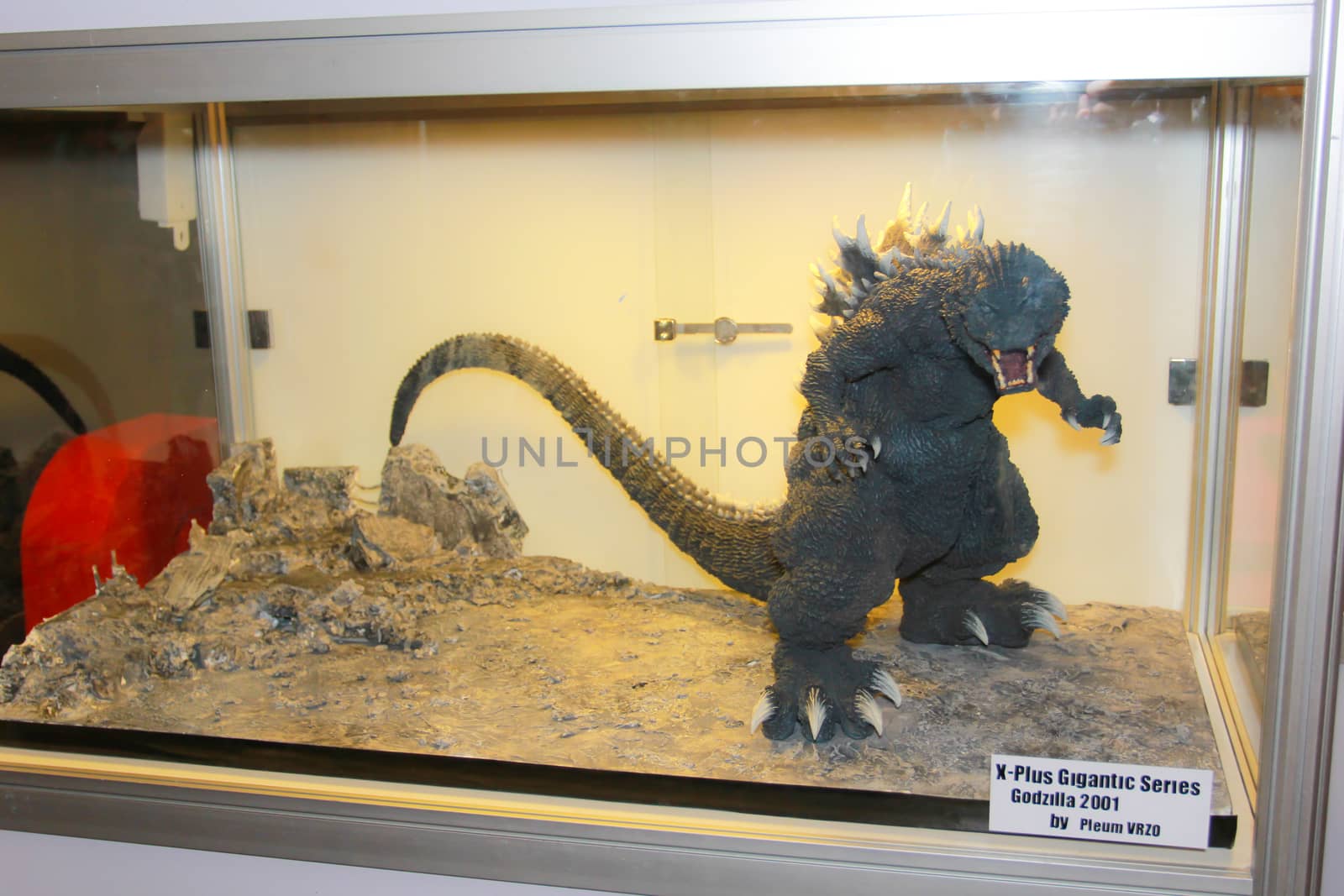 BANGKOK - MAY. 11: A Godzilla model in Thailand Comic Con 2014 on May 11, 2014 at Siam Paragon, Bangkok, Thailand.