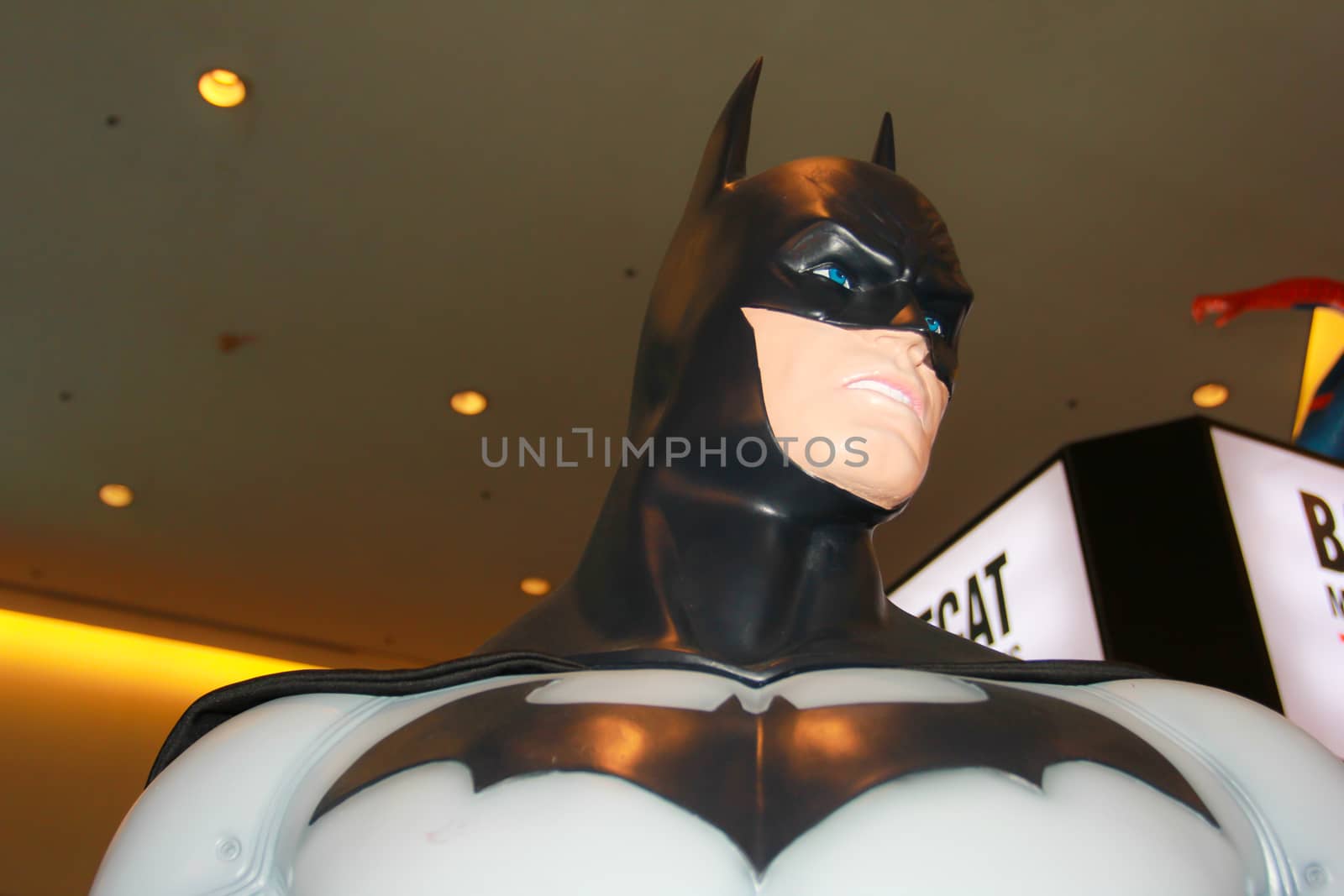 BANGKOK - MAY. 11: A Batman model in Thailand Comic Con 2014 on May 11, 2014 at Siam Paragon, Bangkok, Thailand.